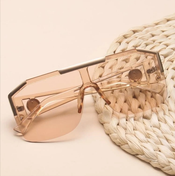 💎Rimless Oversized Shield Fashion Glasses💎 - Picture 2 of 4